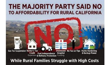 Majority’s Inaction on Affordability Has Left Rural California Families Behind