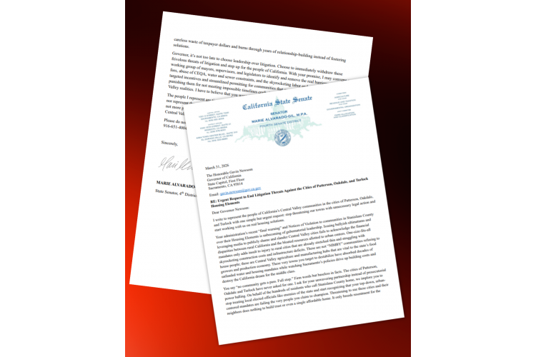 Senator Marie Alvarado-Gil Defends Rural Cities Against Retaliatory Threats by Newsom