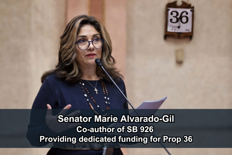 Senator Alvarado-Gil Joins Push to Deliver on Rural California’s Overwhelming Call for Proposition 36 Funding